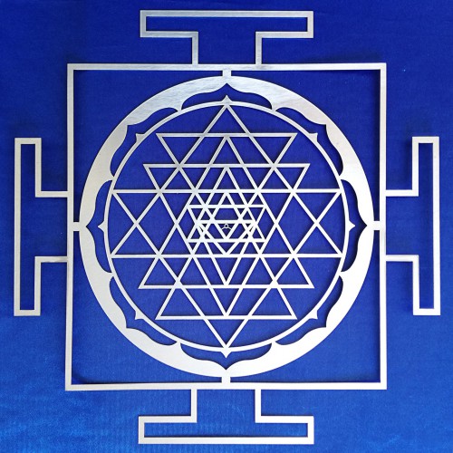 Sri Yantra con Cornice Geometrica