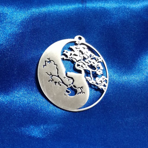 Yin Yang with Bonsai Pendant