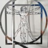 Three-dimensional Vitruvian Man