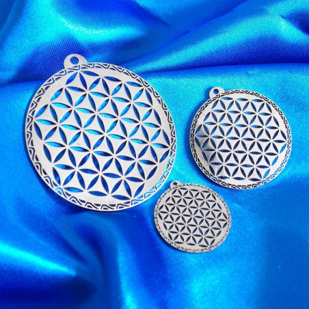 Flower of Life of Abydos Pendant POSITIVE