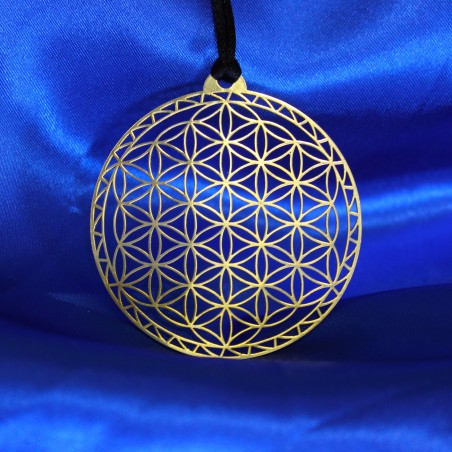 Flower of Life of Abydos Pendant - BRASS