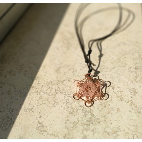 Metatron's Cube Pendant - COPPER