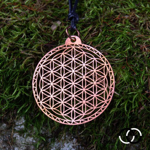 Flower of Life of Abydos Pendant - COPPER