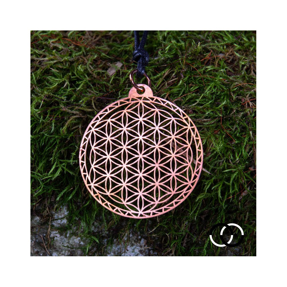 Flower of Life of Abydos Pendant - COPPER