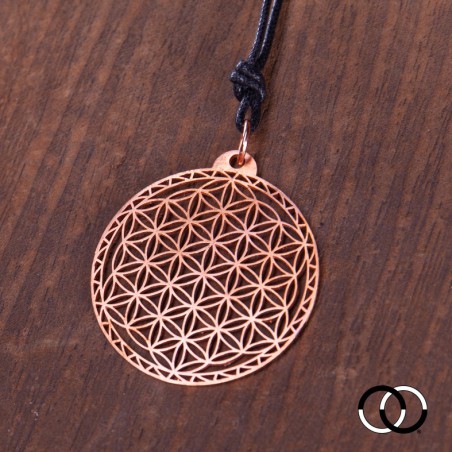 Flower of Life of Abydos Pendant - COPPER