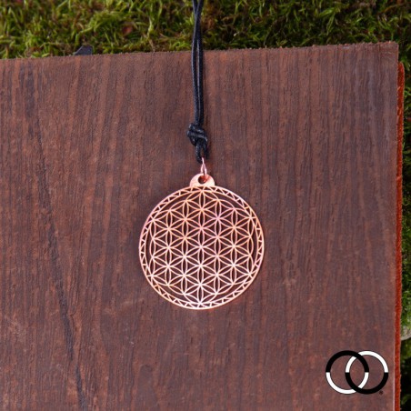 Flower of Life of Abydos Pendant - COPPER