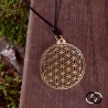 Flower of Life of Abydos Pendant - BRASS