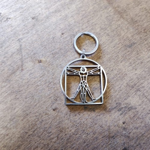 Vitruvian Man Keychain