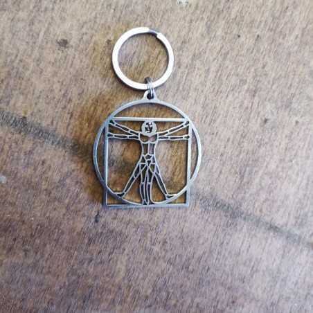 Vitruvian Man Keychain