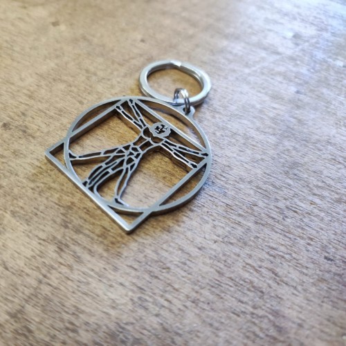 Vitruvian Man Keychain