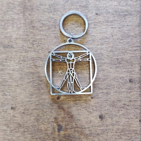 Vitruvian Man Keychain